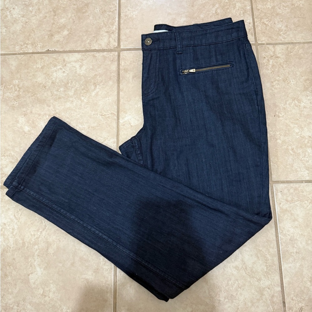 Isaac Mizrahi Women's Dark Blue Straight Leg Jeans